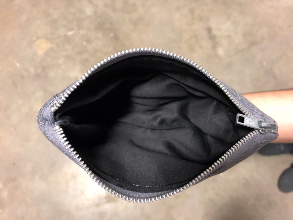 Figure 1.2: A view of the pouch on the inside 